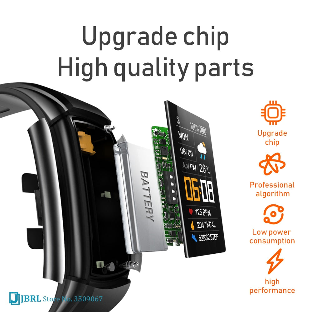 Fitness Tracker Android iOS Heart Rate Monitor Electronic Waterproof Smart Watch