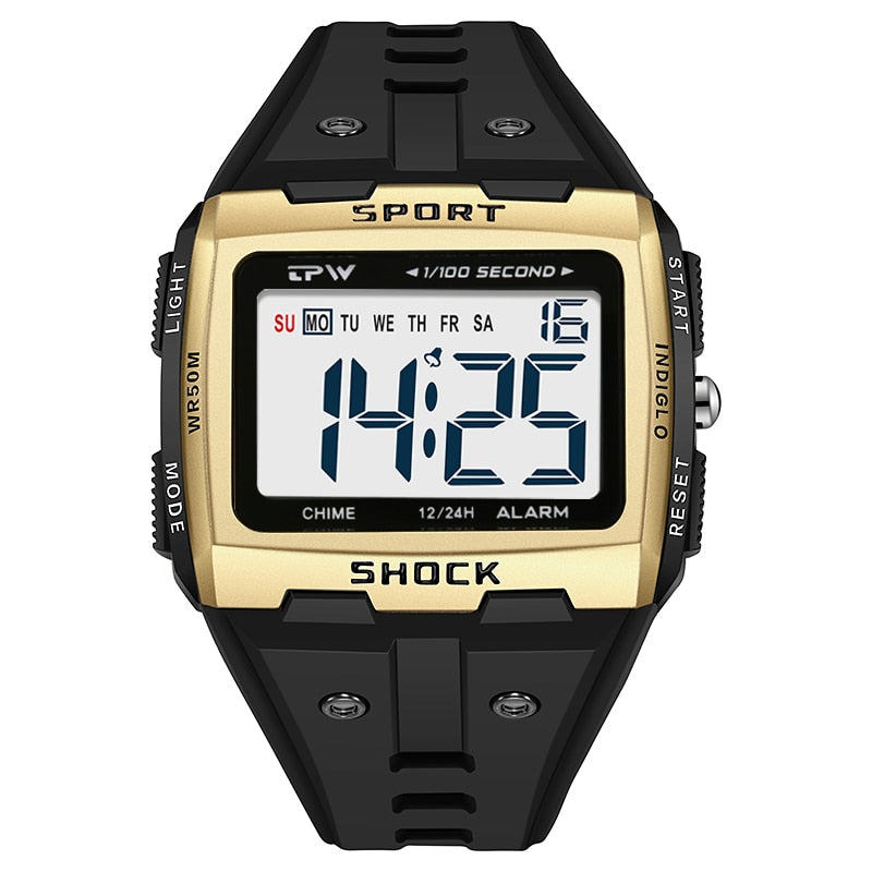 Big Numbers Water Resistant Men Digital Watch