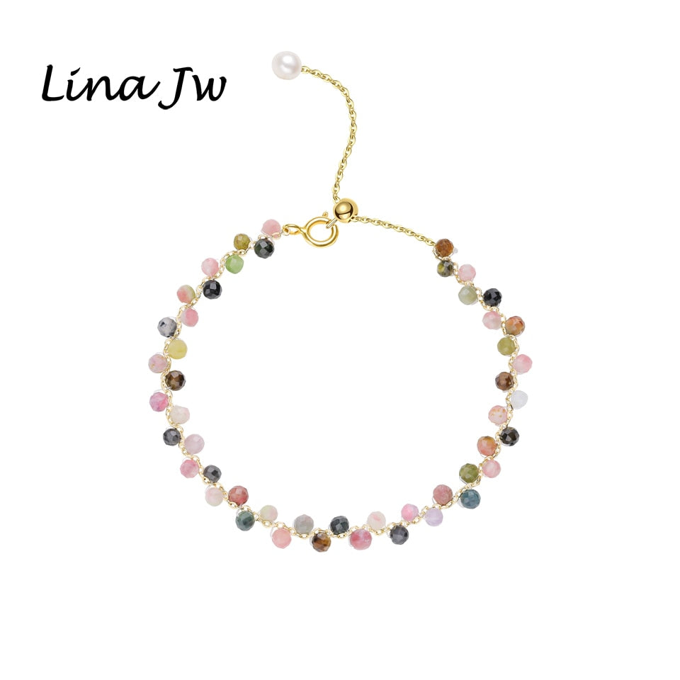3MM Natural Stone Tourmaline Bracelet