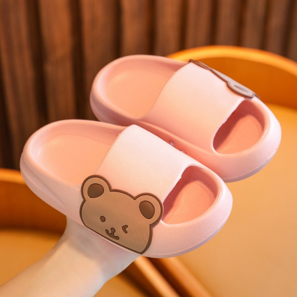 Beach Thick Flip Flops EVA Soft Slippers For Boys Girls
