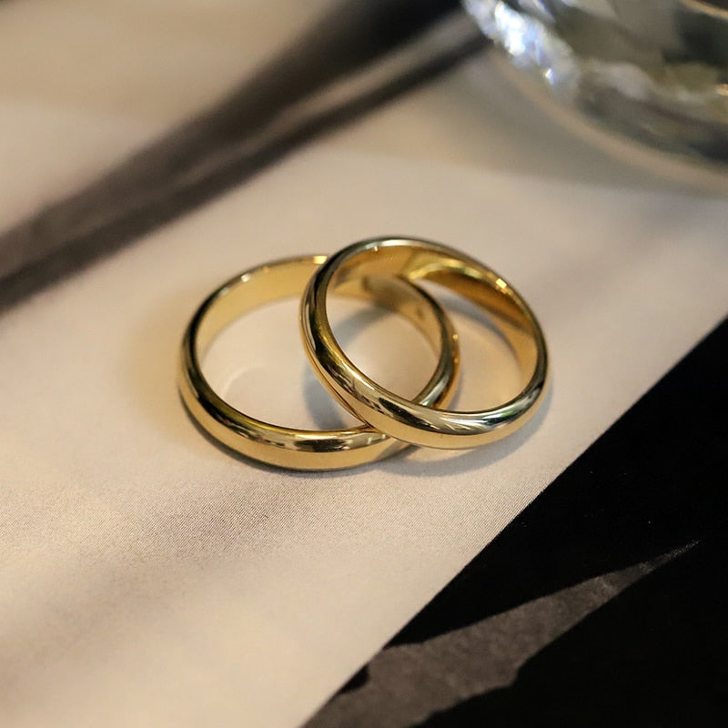 Never Fade 4mm Simple Stainless Steel Ring