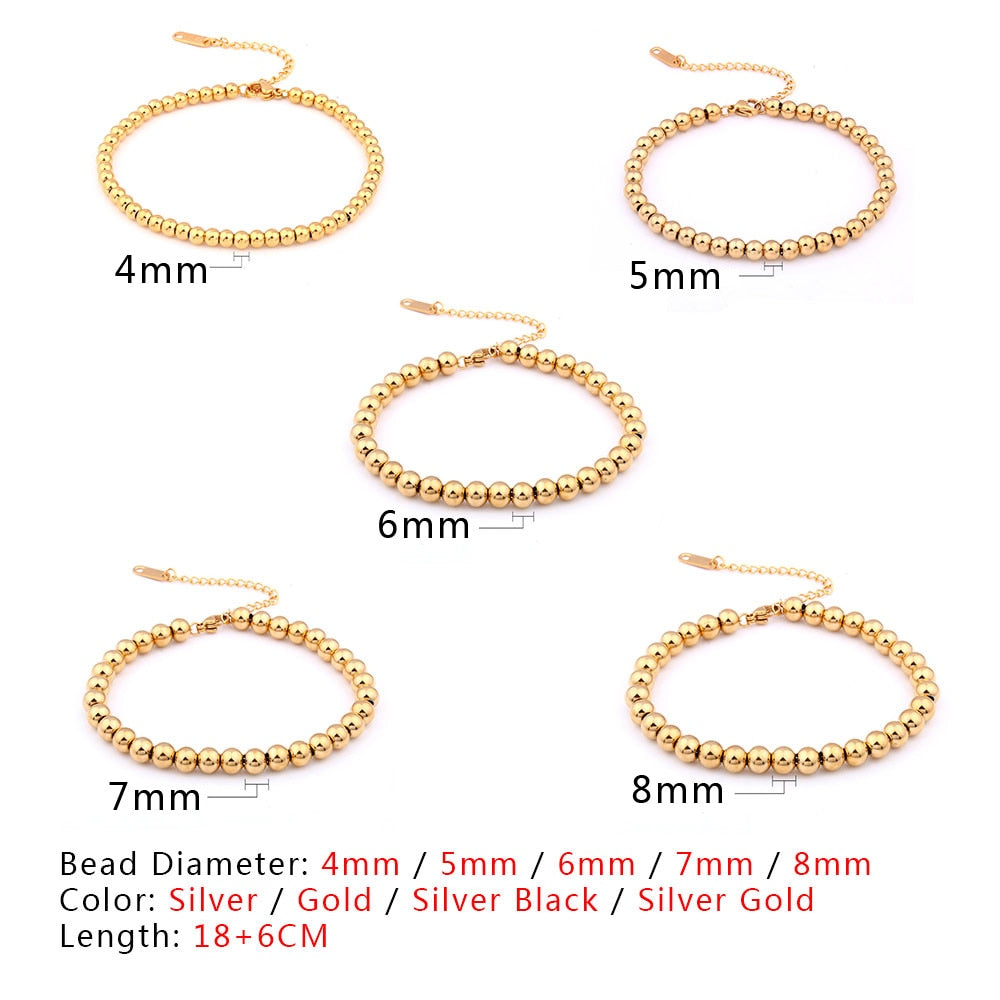 Stainless Steel Bead Bracelet