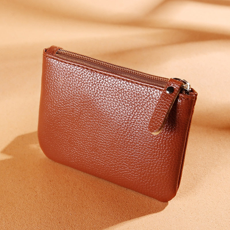 Daisy Print Coin Purse Women Mini Wallets Clutch With Zipper Keychain Small Coin Pouch Bag Female Pouch Key Card Holder Wallet