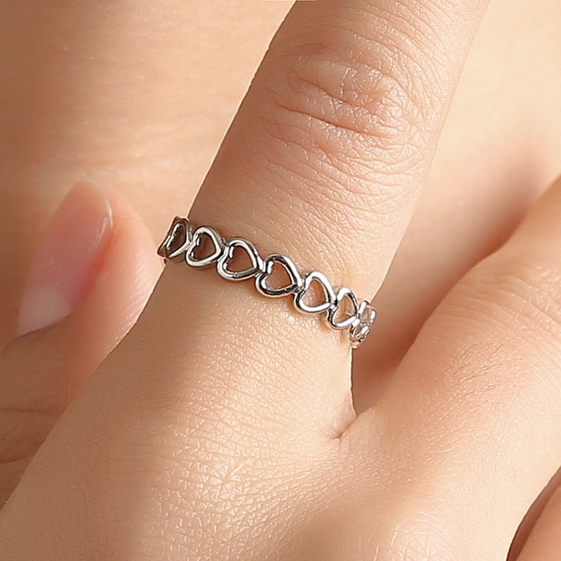 Simple Open Gold Color Adjustable Ring - Jeglowstore