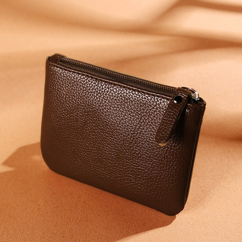 Daisy Print Coin Purse Women Mini Wallets Clutch With Zipper Keychain Small Coin Pouch Bag Female Pouch Key Card Holder Wallet