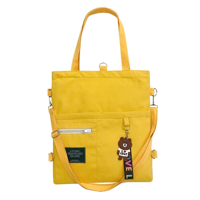 Simple Quality Bolsas Korean Designer Shoulder Canvas Bag