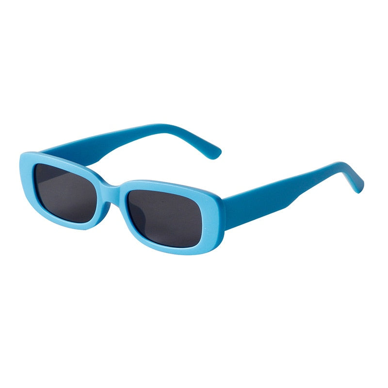 Emosnia Women Man Fashion Small Rectangle Candy Shades Sunglasses