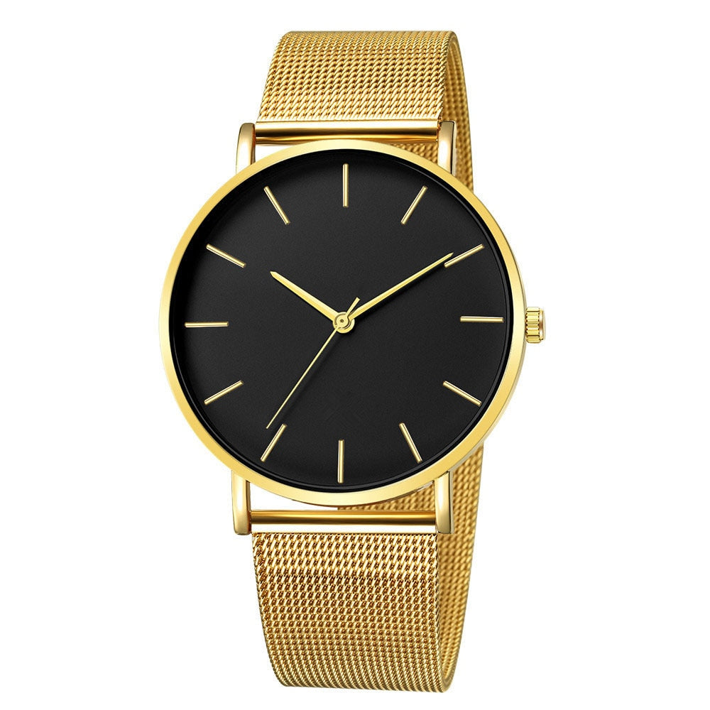 Mesh Belt ultra-thin Fashion Luxury Wrist Watch