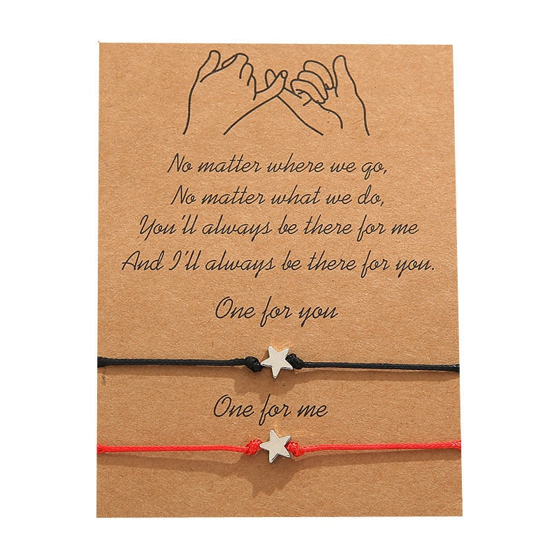 2pcs/set Charm Couple Friendship Bracelet