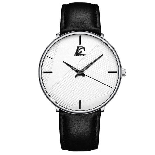 Minimalist Fashion Ultra-thin Watch Simple Men Business Quartz Wristwatch - Jeglowstore