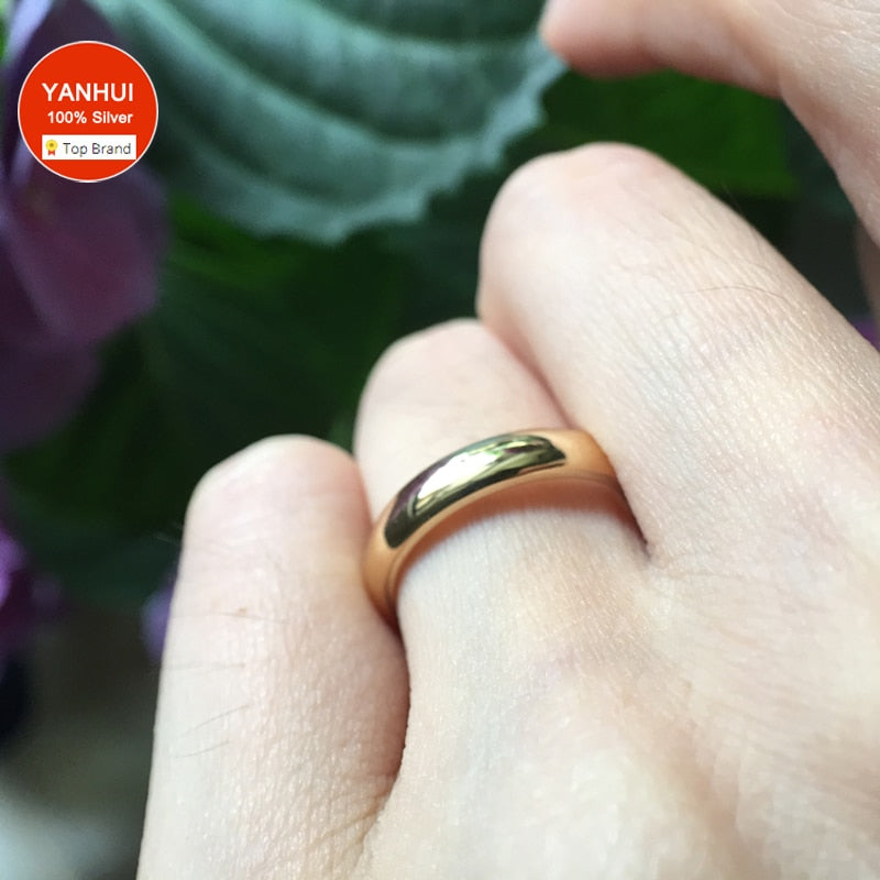 Never Fade 4mm Simple Stainless Steel Ring