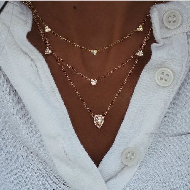 New Fashion Gold Crystal Stars Pendant Necklace