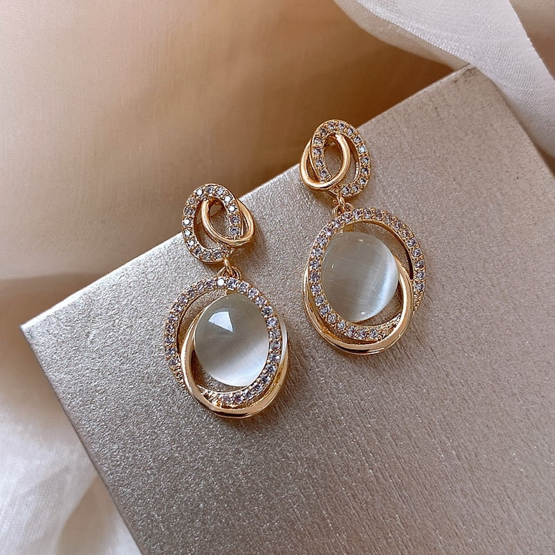 Shell Acetate Geometric Irregular Enamel Stud Earrings