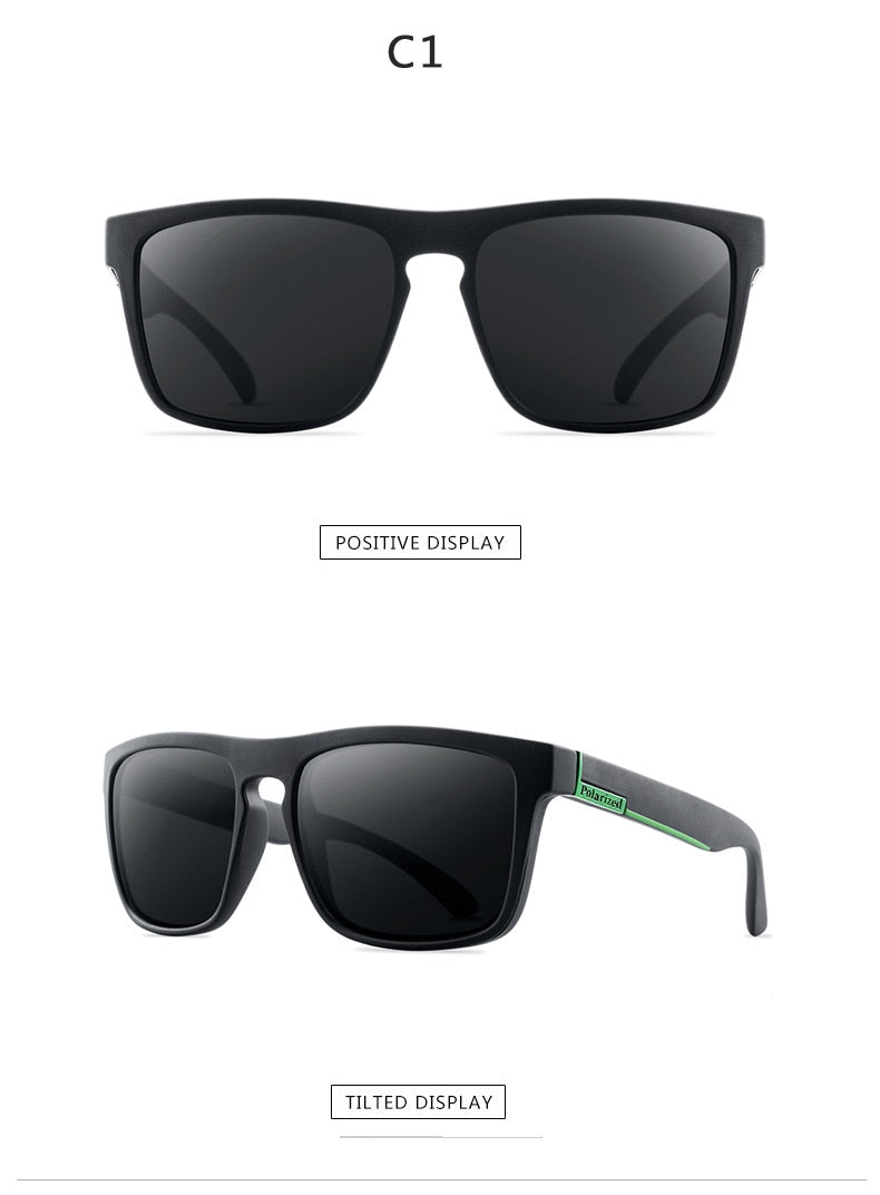 DJXFZLO Polarized Classic Design Mirror Square Sunglasses