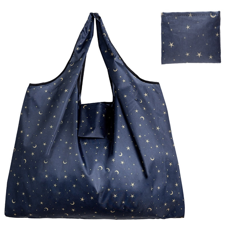 Big Size Thick Nylon Large Tote ECO Reusable Polyester Portable Foldable Bag