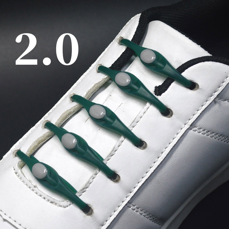 16pcs Silicone Shoelaces Round Elastic Shoe Laces - Jeglowstore