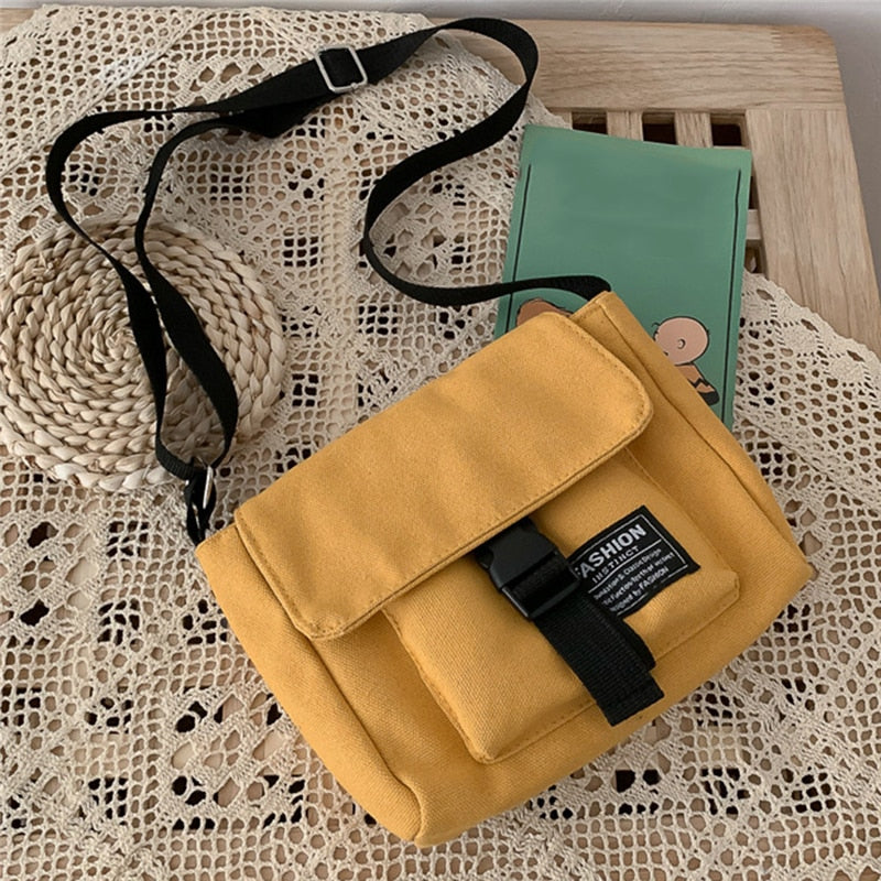 Women Canvas Bag Japan Style Girl Small Bag - Jeglowstore