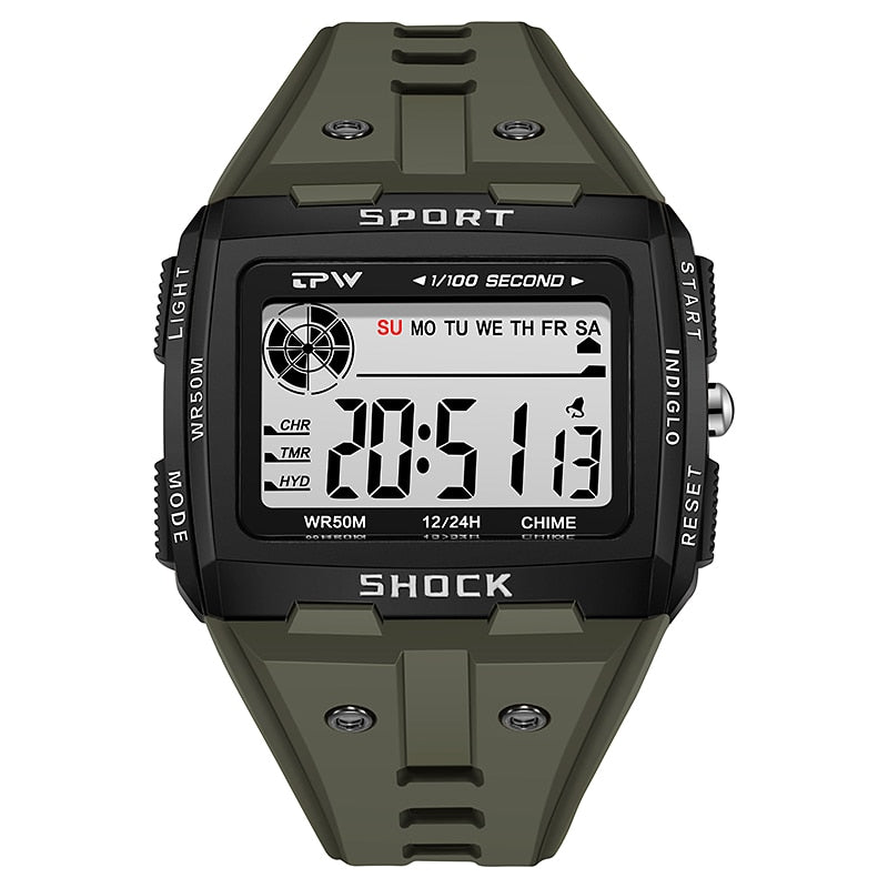 Big Numbers Water Resistant Men Digital Watch