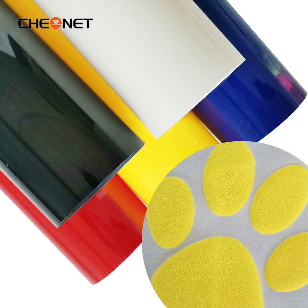 3D Puff Heat Transfer Vinyl Press Machine Iron On DIY Custom Tshirt Easy to Cut Weed HTV