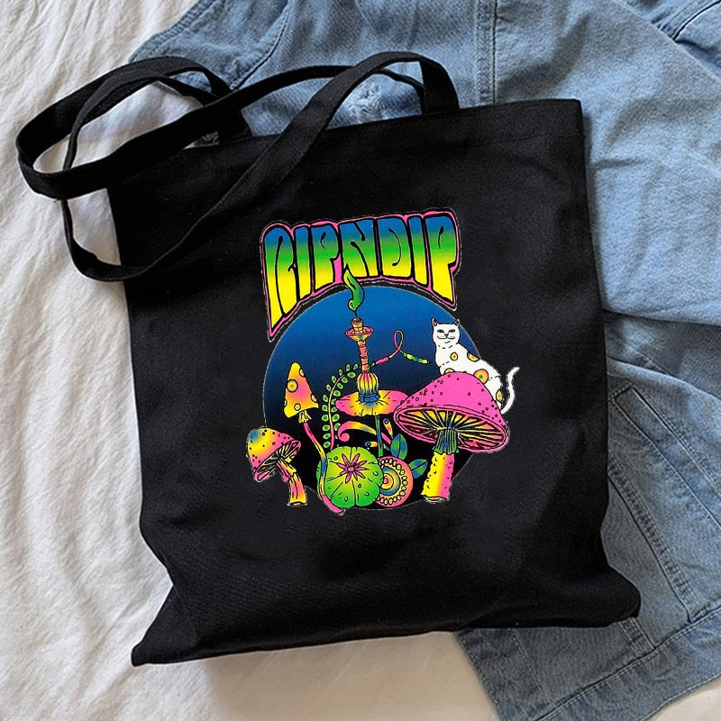 Mushroom Shoulder Canvas Bag