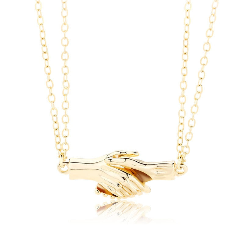 2Pcs Magnetic Heart Couple Necklace