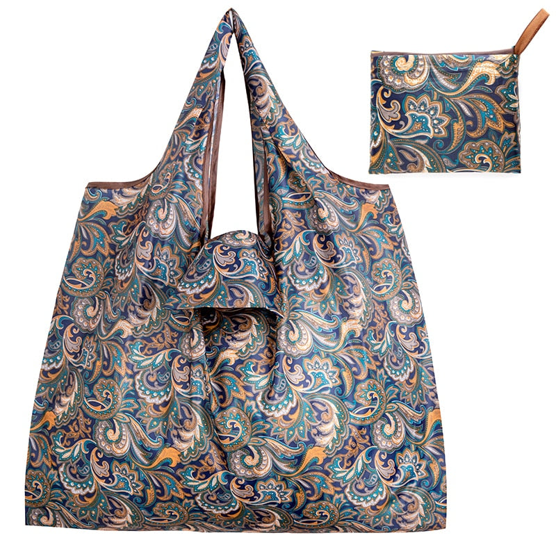 Big Size Thick Nylon Large Tote ECO Reusable Polyester Portable Foldable Bag