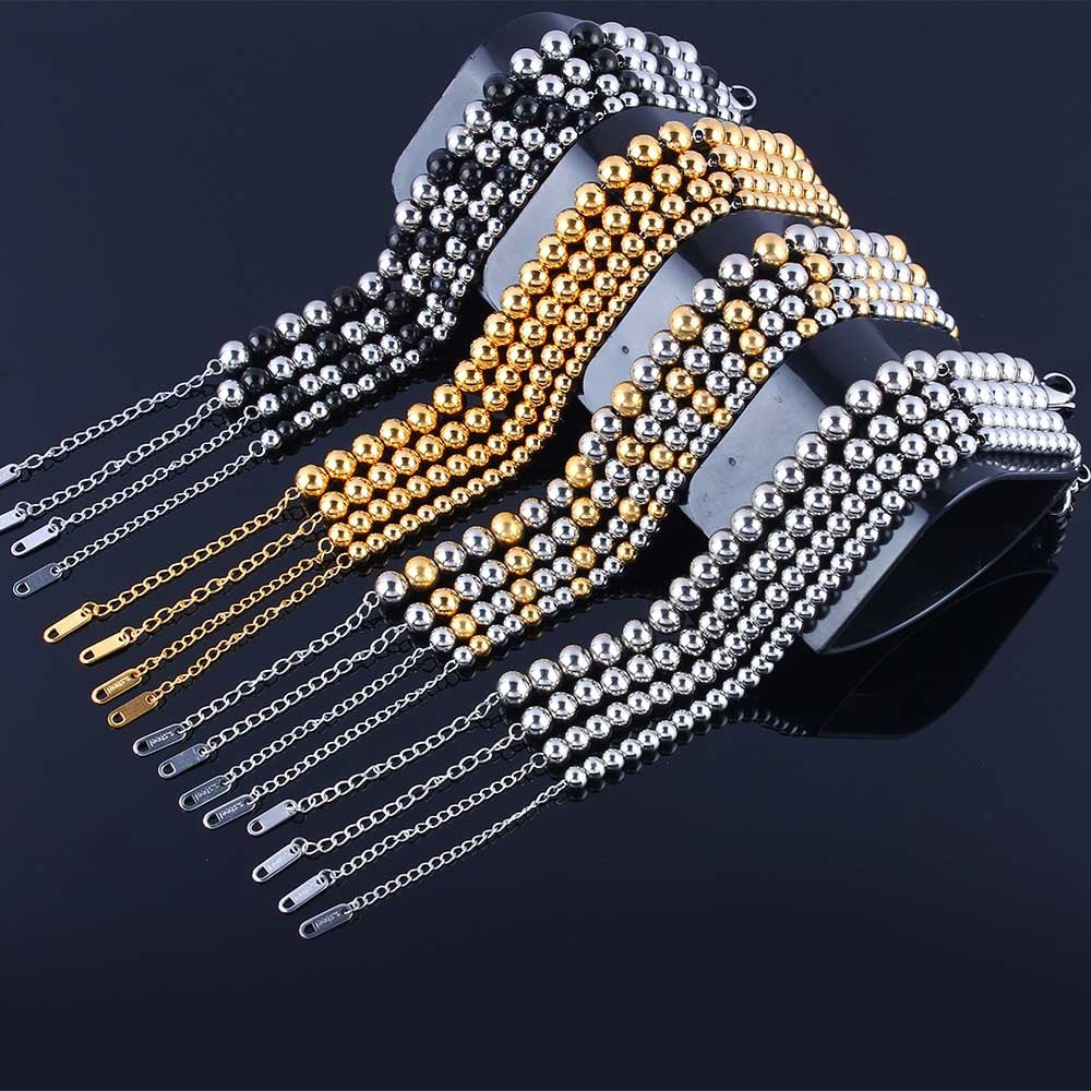 Stainless Steel Bead Bracelet