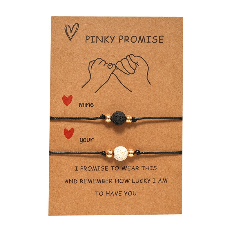 2pcs/set Charm Couple Friendship Bracelet