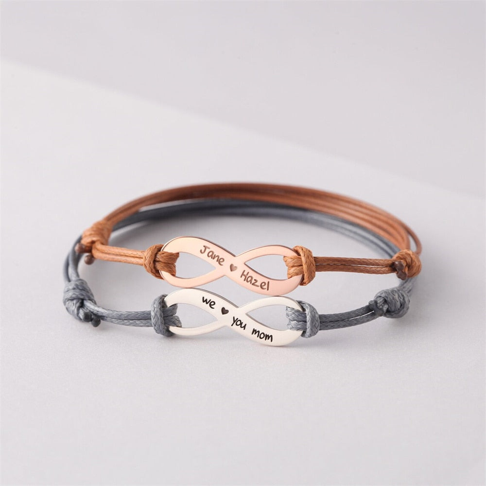 Adjustable Bracelet Custom Name Stainless Steel Bracelet