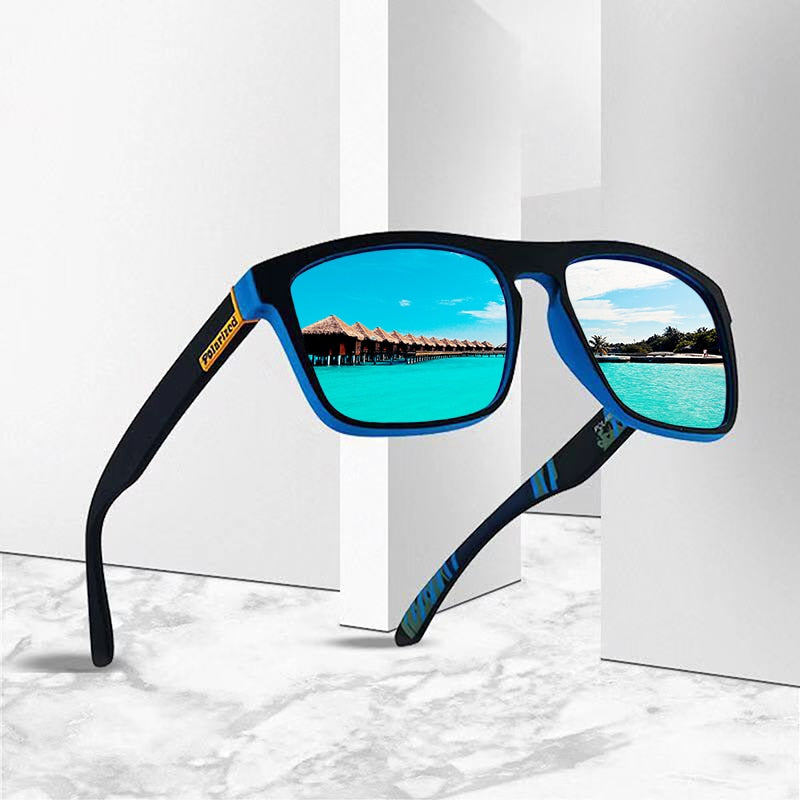 DJXFZLO Polarized Classic Design Mirror Square Sunglasses