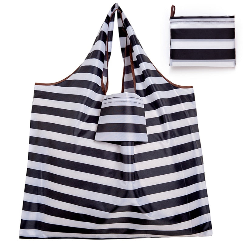Big Size Thick Nylon Large Tote ECO Reusable Polyester Portable Foldable Bag
