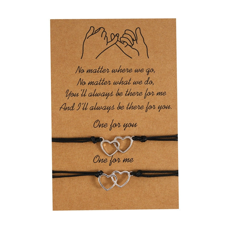 2pcs/set Charm Couple Friendship Bracelet