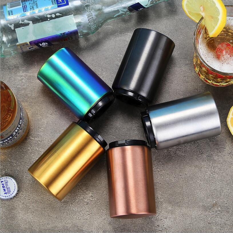 Magnetic Automatic Beer Bottle Opener Stainless Steel Wine Opener Portable Bar tools Kitchen tools
