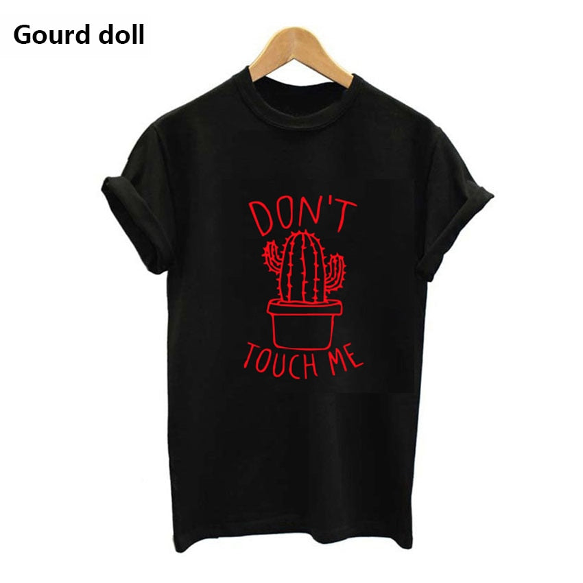 Cactus Printed Round neck T-Shirt Cotton Top Tee