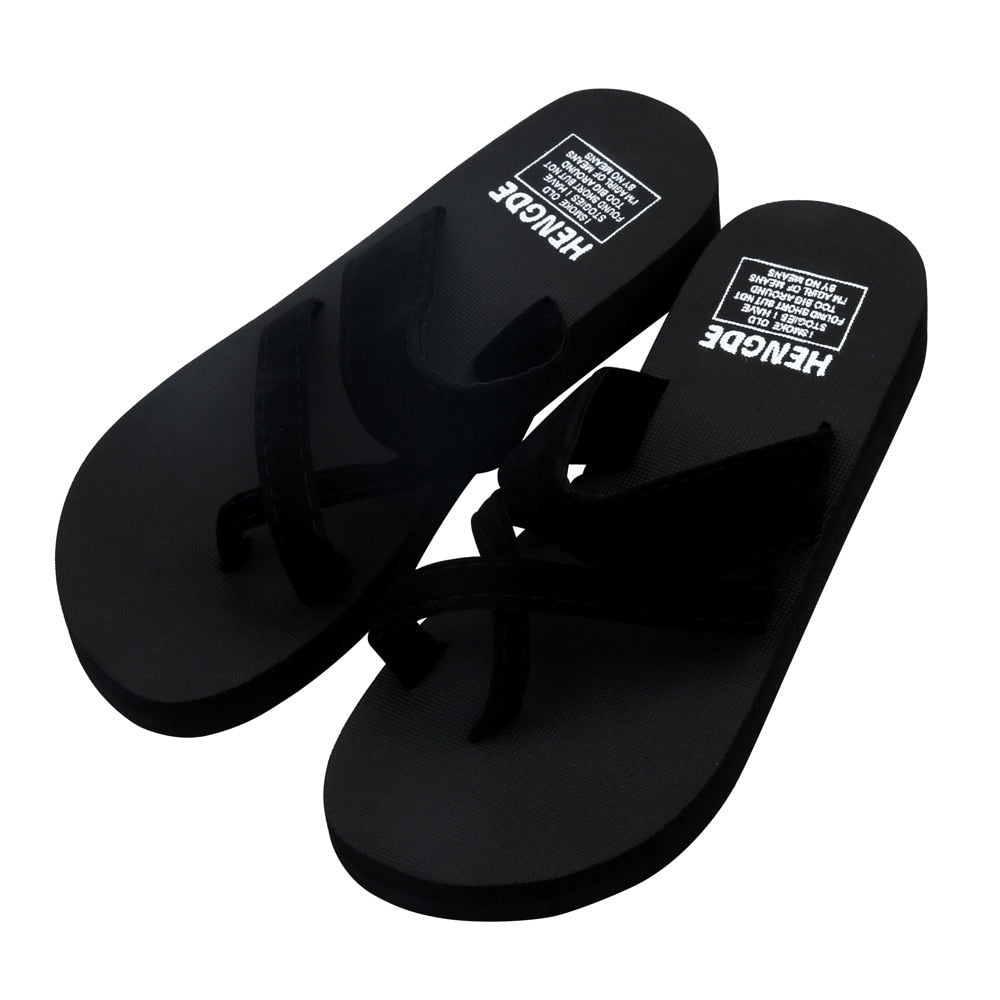 Retro Ladies Summer Flip Flops Casual Slippers