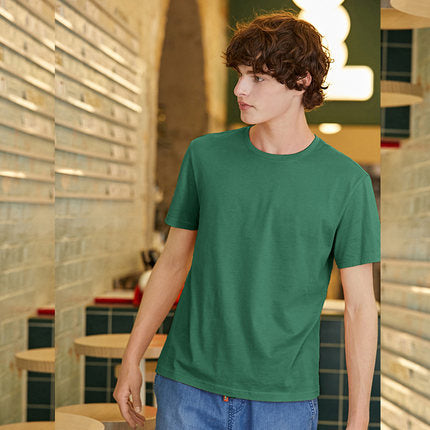 SEMIR Simple O neck stretch solid new top