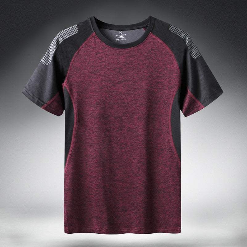 Quick Dry Sport T Shirt Men Short Sleeves Summer Casual Cotton