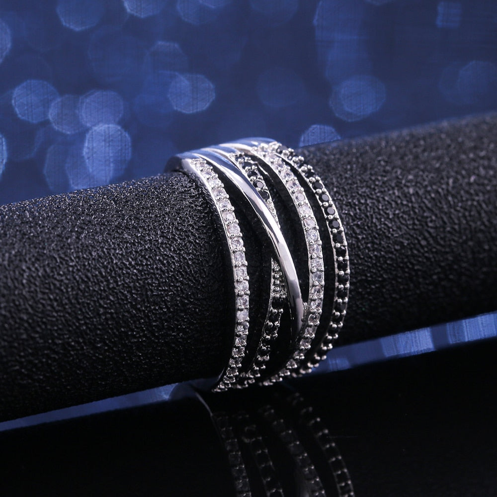 Huitan New Twist Ethnic Style Women Finger Ring