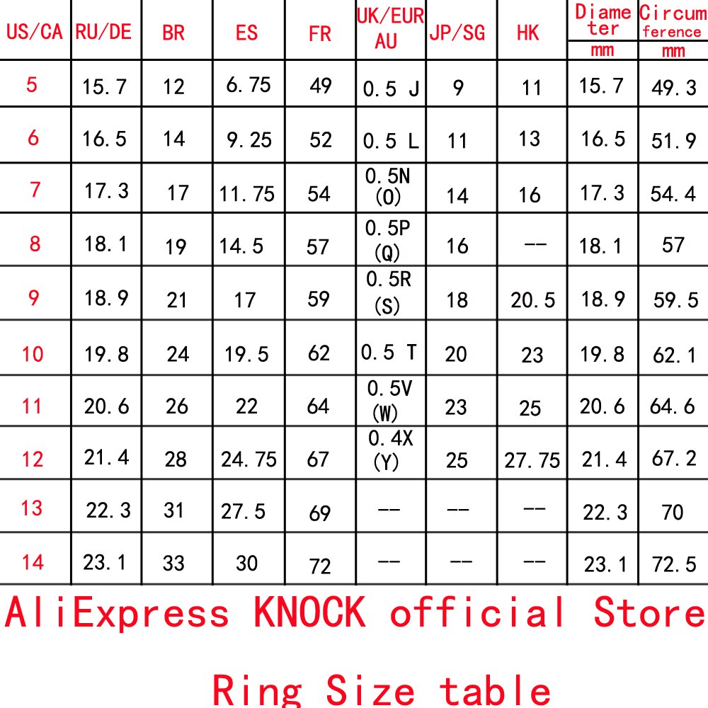 KNOCK High quality Simple Round Men Ring