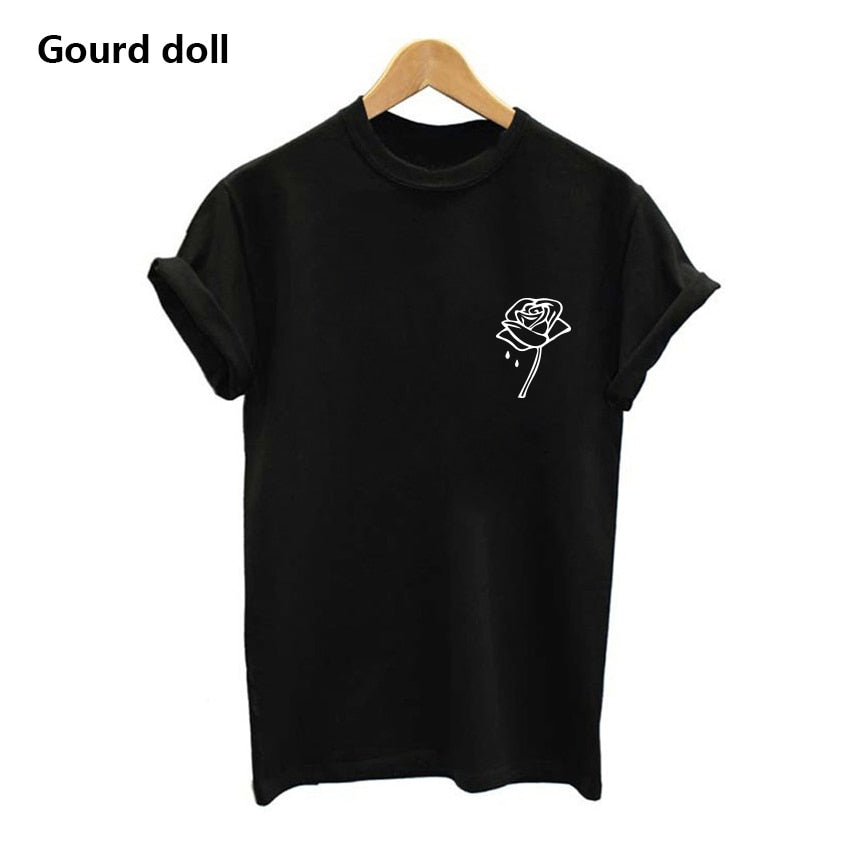 Cactus Printed Round neck T-Shirt Cotton Top Tee
