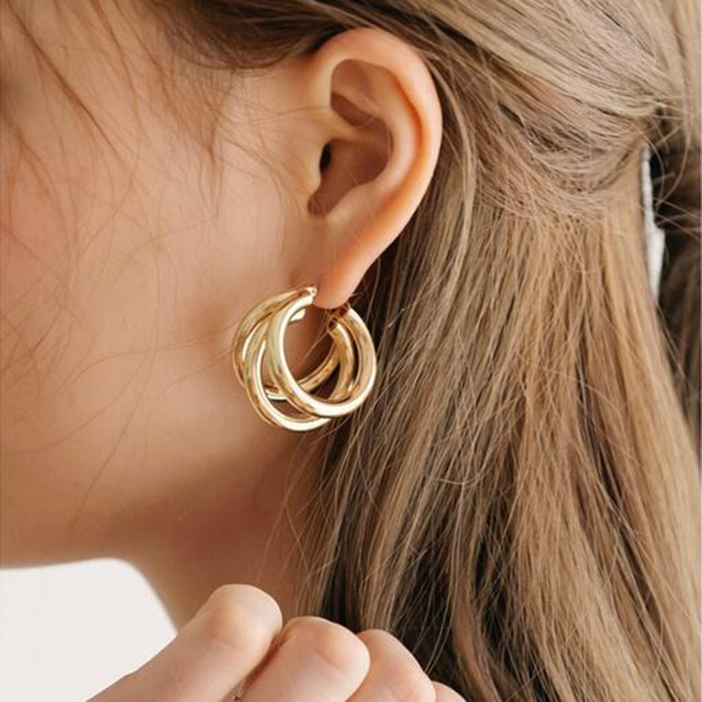 IPARAM Round Hoop Earrings for Women