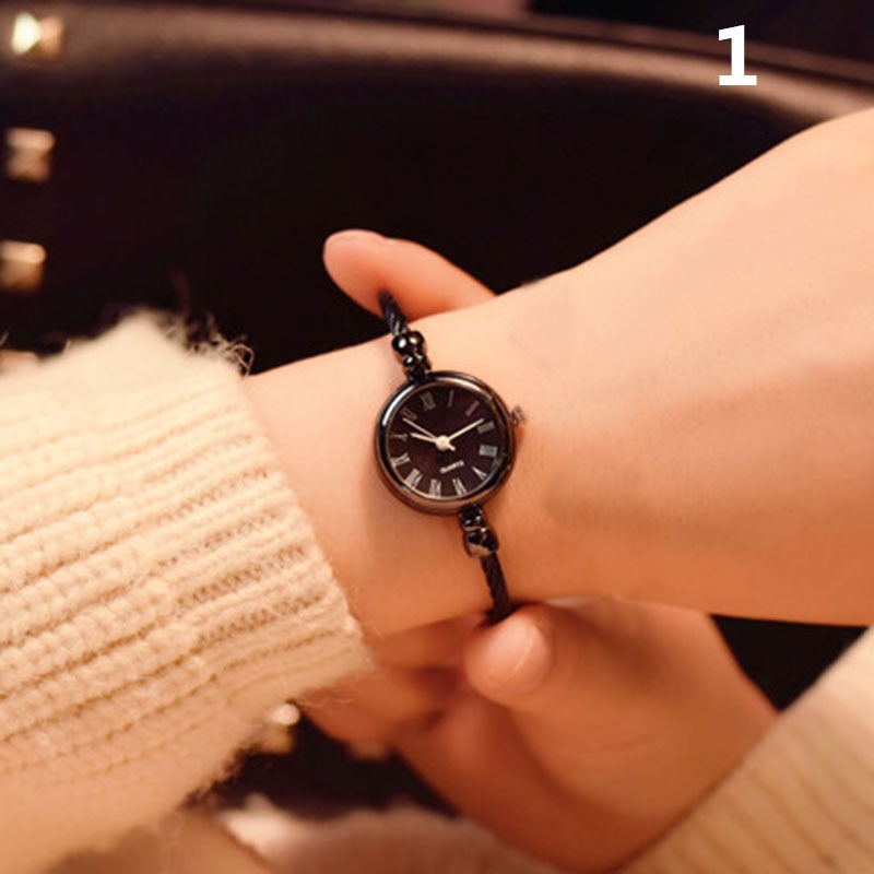 Small Gold Bangle Bracelet Stainless Steel Luxury Watch