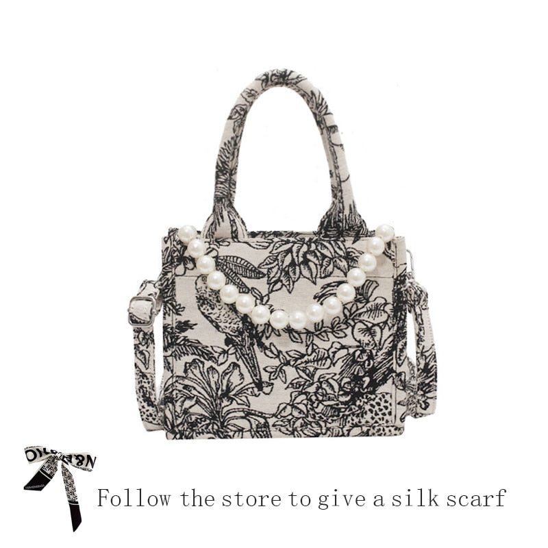 JIOMAY Luxury Designer Handbag Brand Top Handle Bags for Women Jacquard Embroidery Shopper Beach Bag Shoulder Tote Bag Wholesale