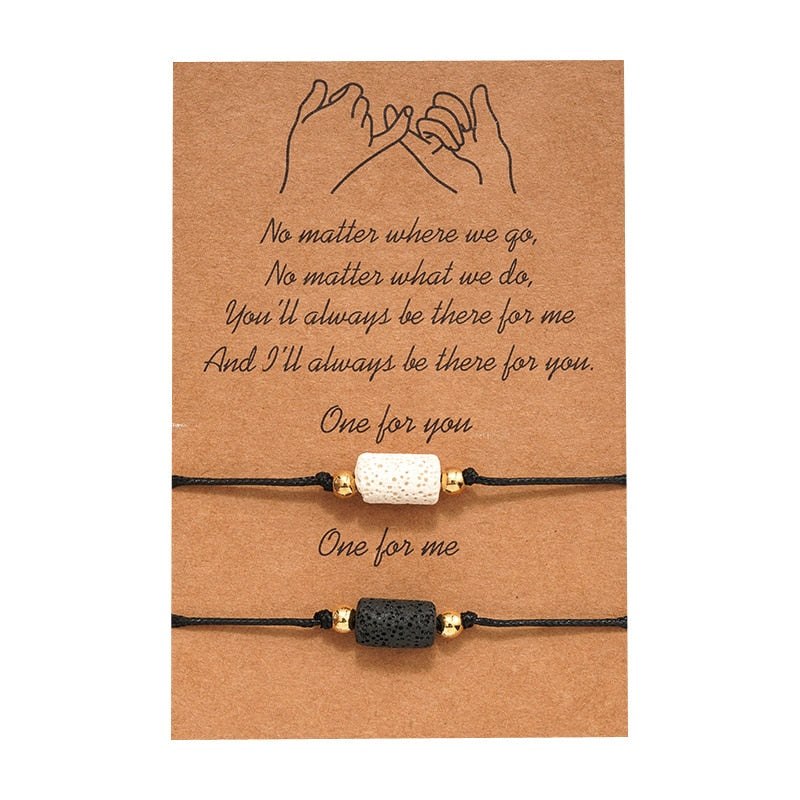 2pcs/set Charm Couple Friendship Bracelet