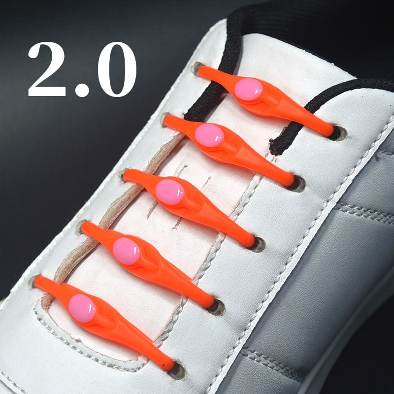 16pcs Silicone Shoelaces Round Elastic Shoe Laces - Jeglowstore
