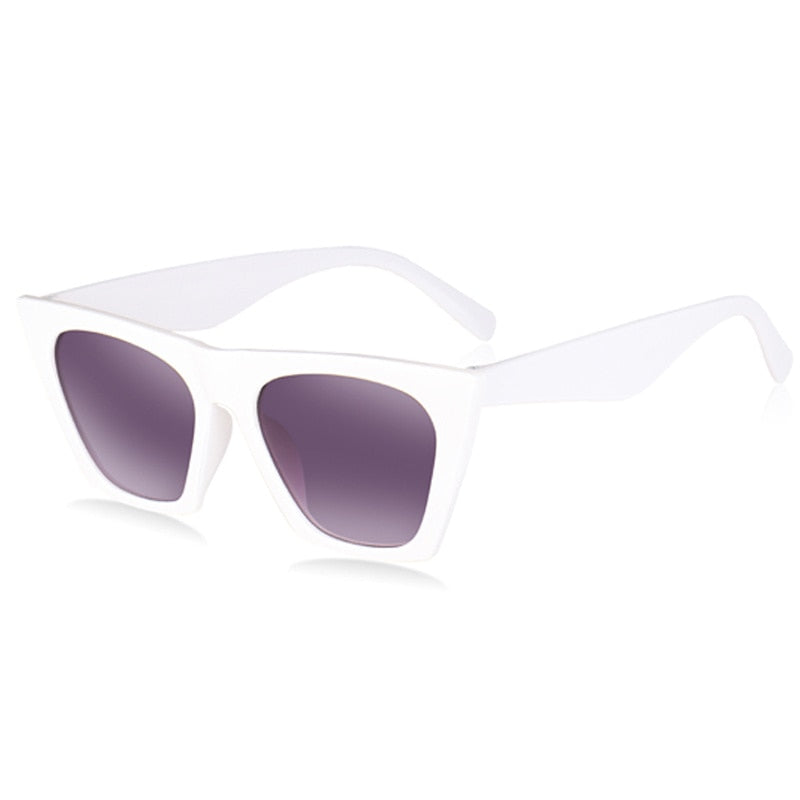 New Square Sunglasses Woman Black Cat Eye Brand Designer Sun Glasses