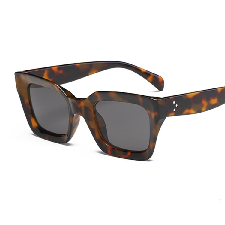 Vintage Oversized Luxury Brand Square Sunglasses