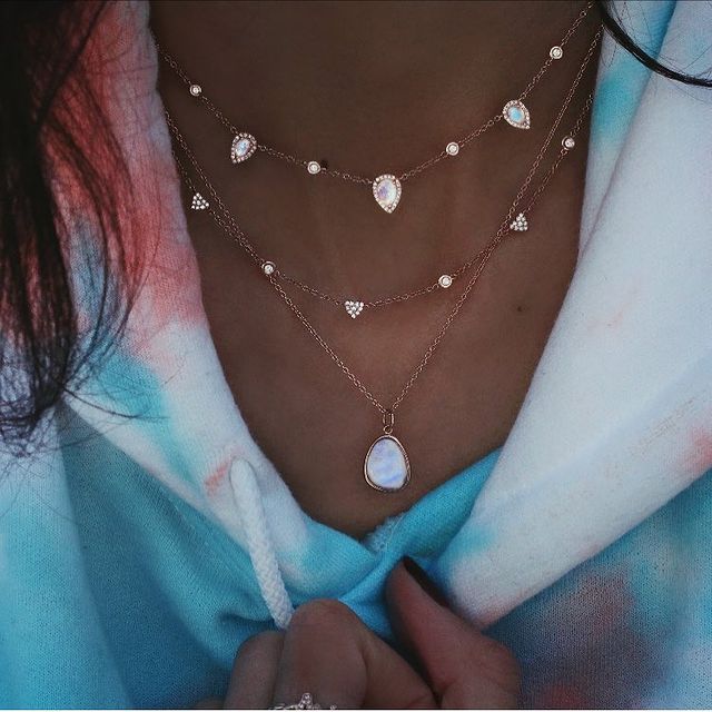 New Fashion Gold Crystal Stars Pendant Necklace