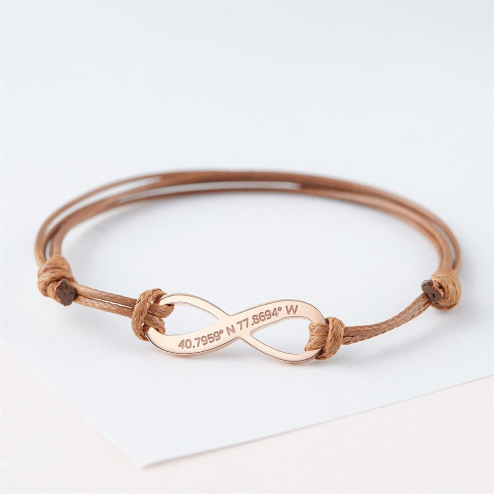 Adjustable Bracelet Custom Name Stainless Steel Bracelet