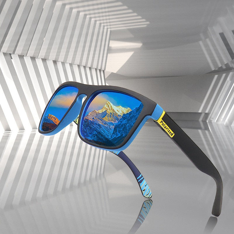 DJXFZLO Polarized Classic Design Mirror Square Sunglasses